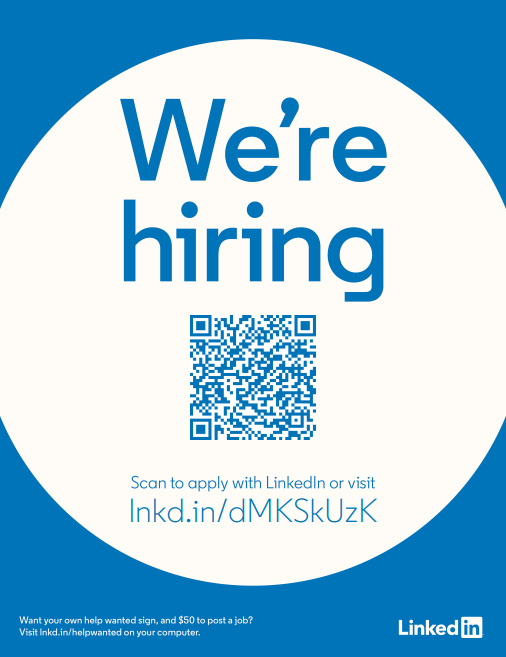 We're Hiring